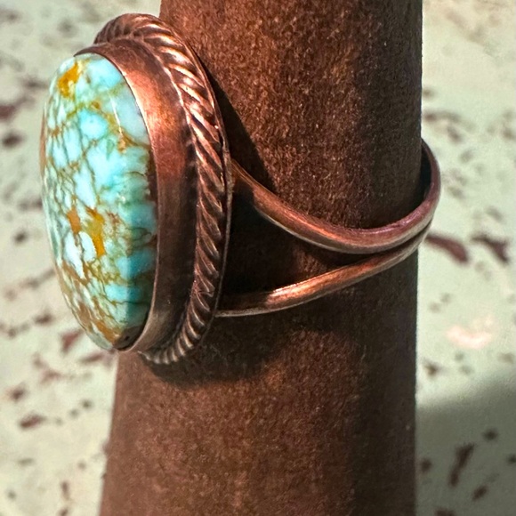 Vintage Sterling Silver and Kingman Turquoise - Picture 2 of 9
